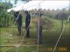 One of the Marquees being put up by Mike and Peter 